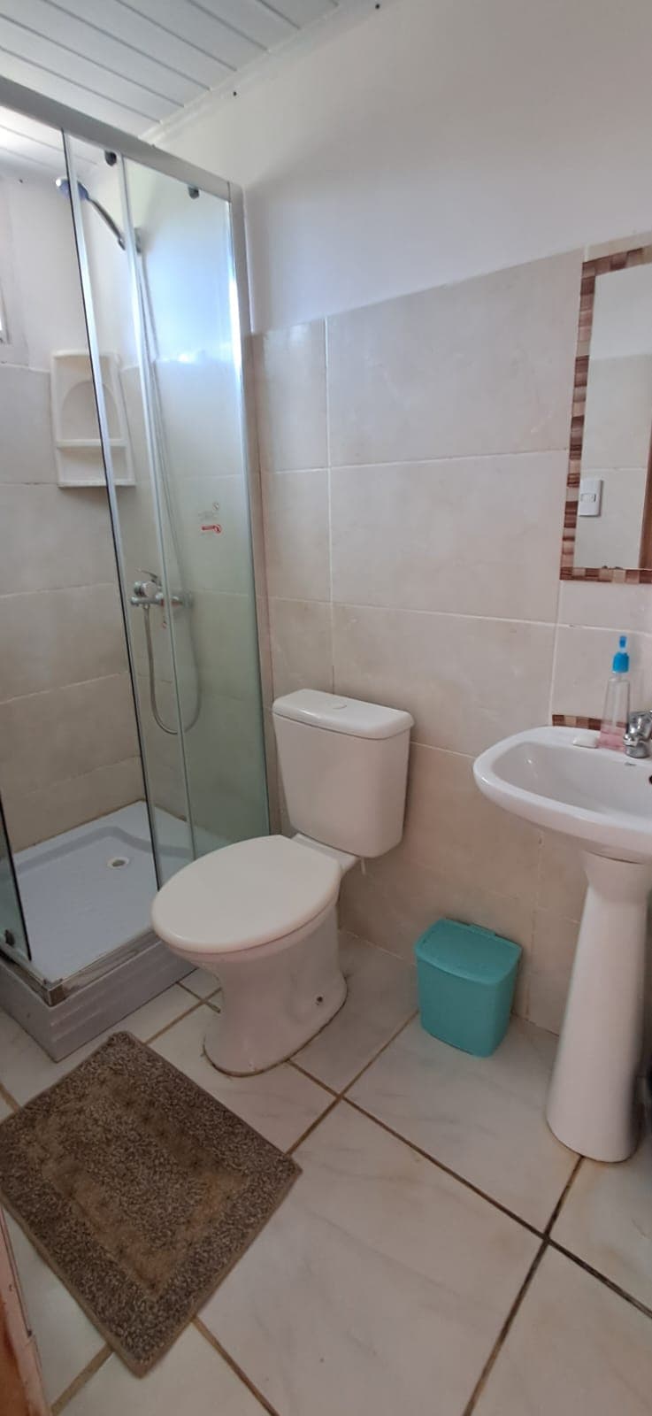 Baño de Marina 3 con ducha con mampara